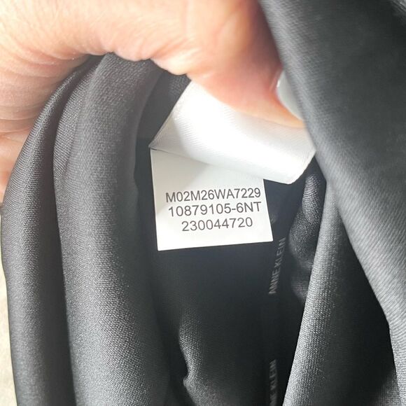 Anne Klein Dress Women’s Large Animal Print Mesh Ruched 3/4 Sleeve Midi NWT - Picture 11 of 11